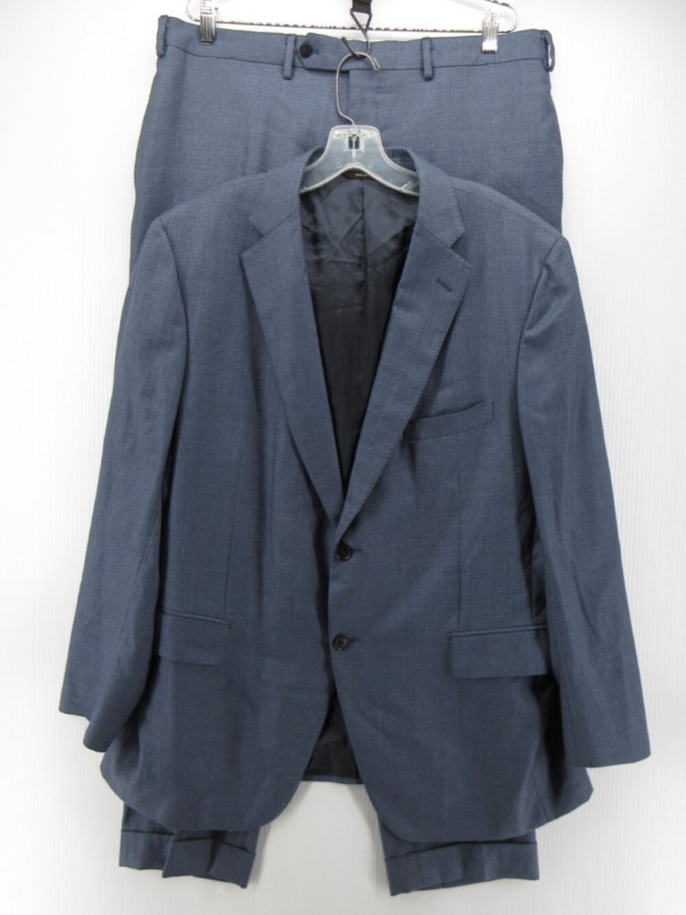 Paul Stuart Suit 44 Wool 2-Piece Blazer Pants Business Italy 38X30 *